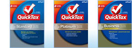 QuickTax Standard, QuickTax Platinum, QuickTax Business Unincorporated