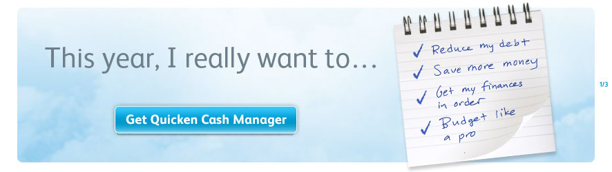 Get Quicken Cash Manager